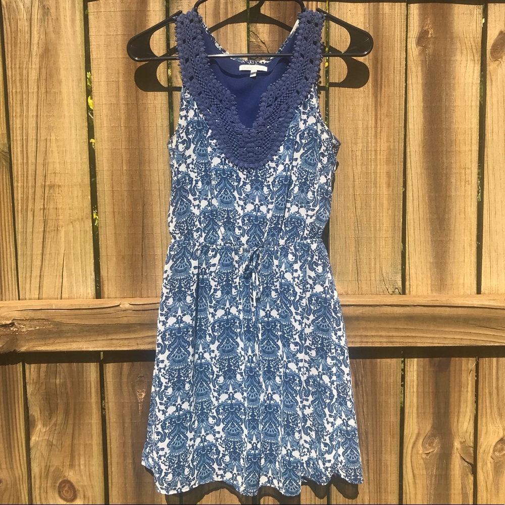 Charlotte Russe Sleeveless Summer Dress | XS | Blue